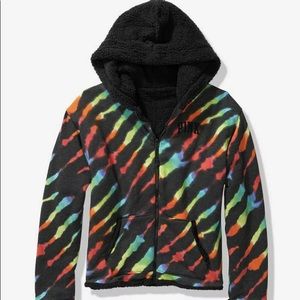 Pink Victoria Secret reversible sweater